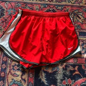 Red Nike shorts size XL